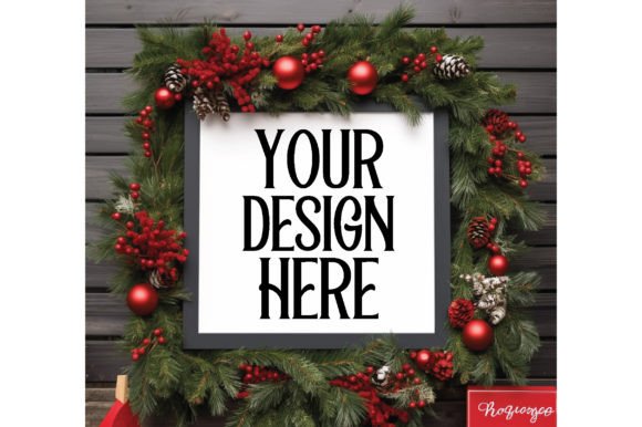 Christmas Farmhouse Wood Sign Mockup 3 Review