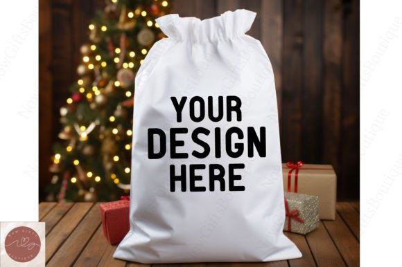 Christmas Santa Sack Mockup 13 for Christmas Amp Graphics