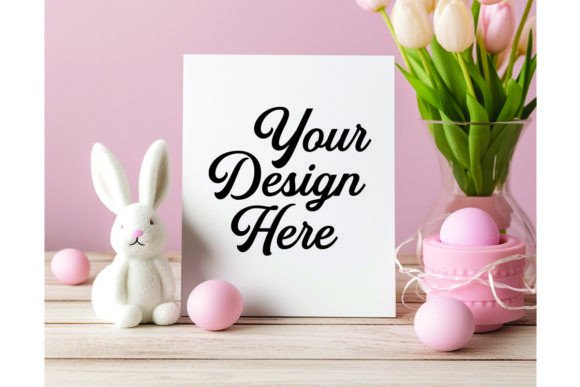 Easter Girl Free Mockup for Embroidery Projects
