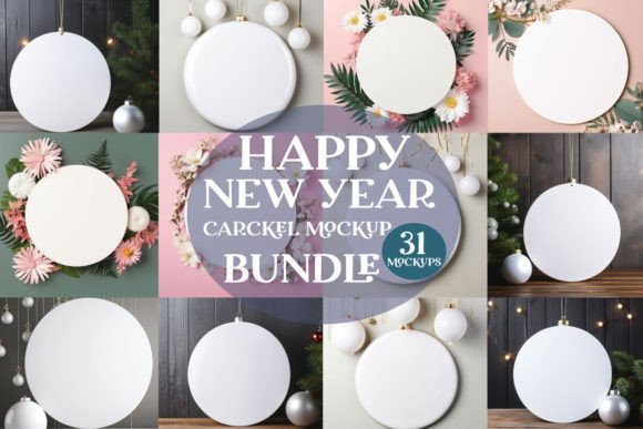 Happy New Carckel Mockup Bundle for Canvas Amp Graphics