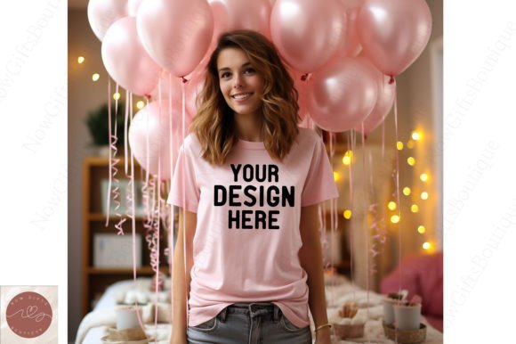 Happy New Year Woman Mockup 57 for Christmas Amp Graphics