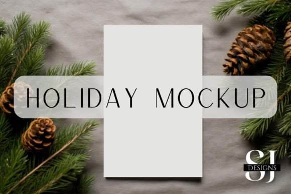 Holiday Party Invite Mockup - Graphics for Invitations Amp