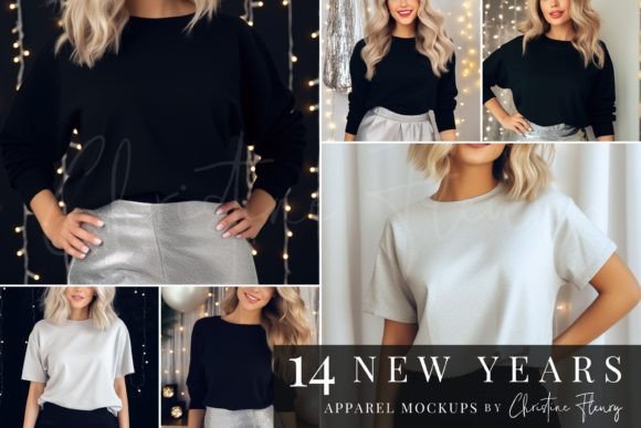 New Years Mockup Bundle for Christmas Amp Graphics