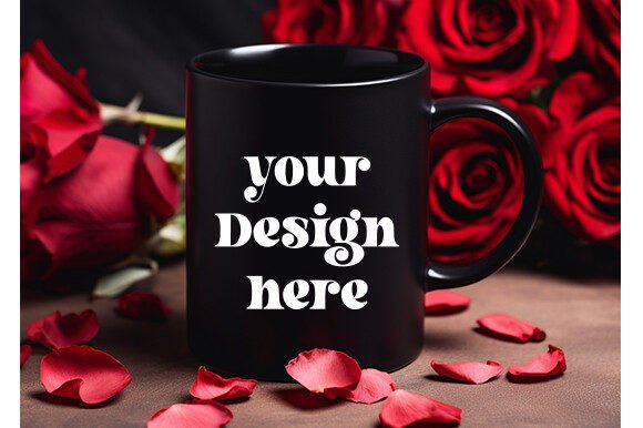 Valentine's Day Black Mug Mockup 10 Review