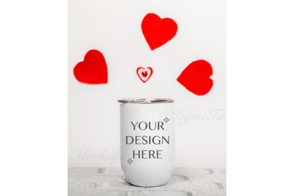 Valentines Wine Tumbler Mockup Review