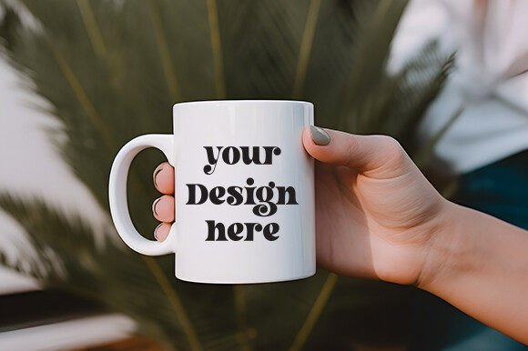 White Mug Mockup for Branding and Marketing in Graphics