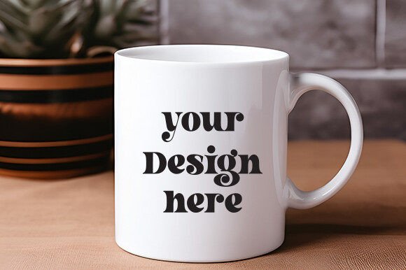 White Mug Mockup for Modern Graphic Design