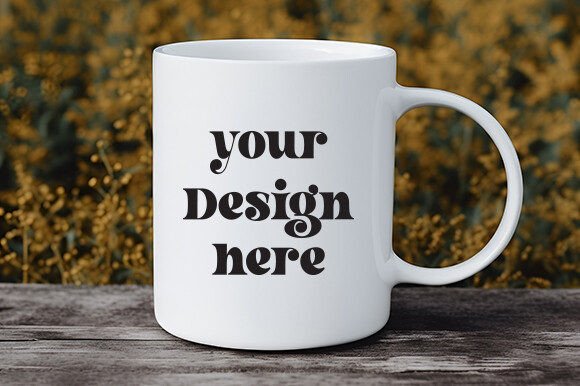 White Mug Mockup for Modern Graphic Design