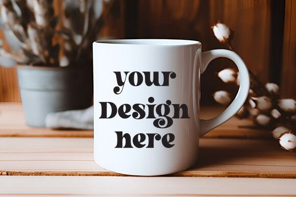 White Mug Mockup for Modern Web and Editorial Design