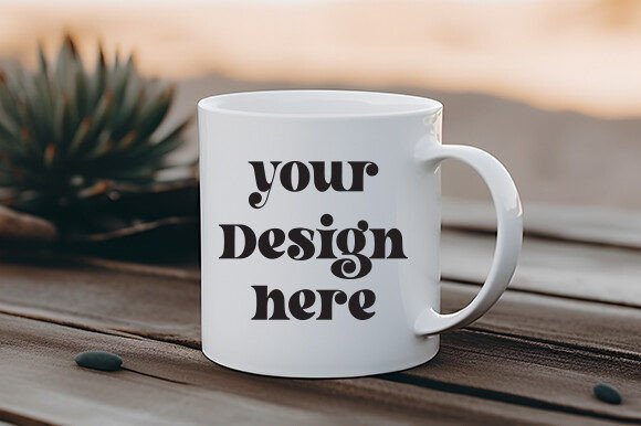 White Mug Mockup for Modern Web Design