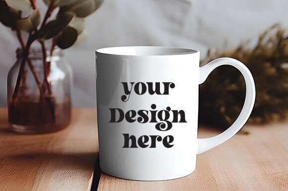 White Mug Mockup, Mug Mock Up 81 Review for Embroidery Projects